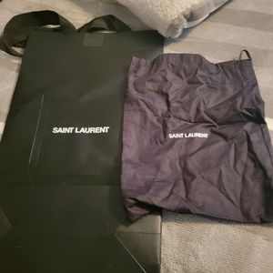 Authentic Saint Laurent bag and duster